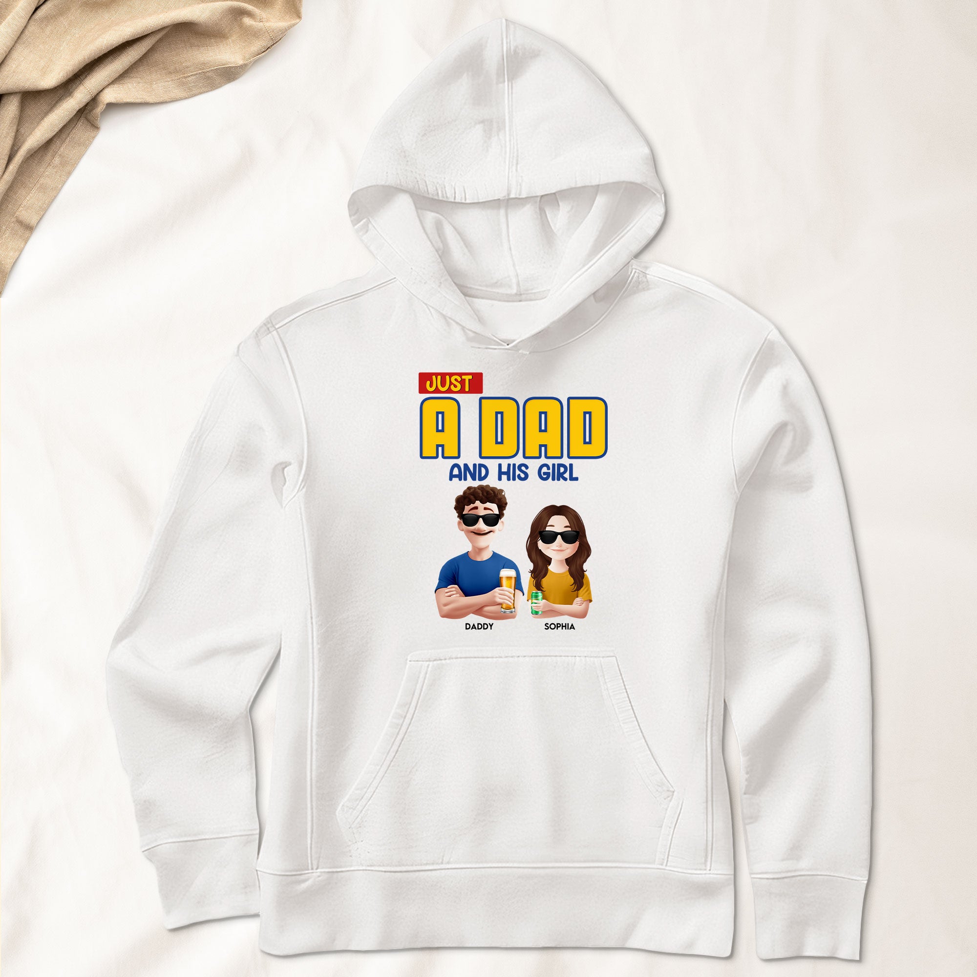 Just A Dad & His Girl - Personalized Shirt