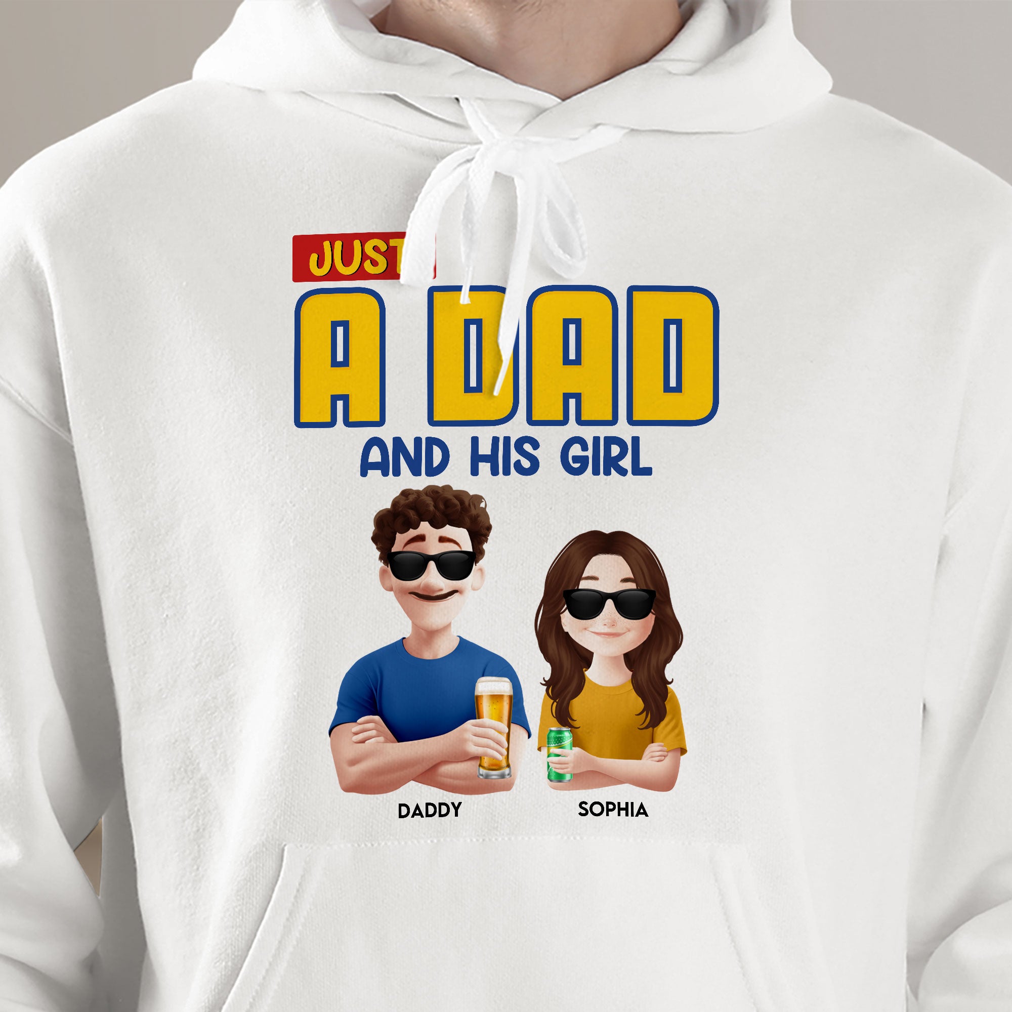 Just A Dad & His Girl - Personalized Shirt
