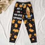 Just A Girl Who Loves Capybaras - Personalized Sweatpants
