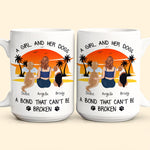 Just A Girl And Her Dogs - Unbreakable Bond - Personalized Mug