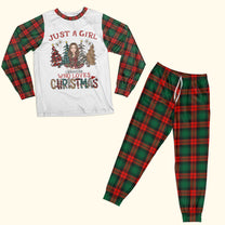 Just A Girl Who Love Christmas Gift For Women - Personalized Pajamas