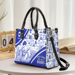 Just A Girl Who Loves Books Toile De Jouy - Personalized Leather Bag