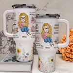 Just A Girl Who Loves Books - Personalized 40oz Tumbler With Straw
