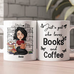 Just A Girl Who Loves Books And Coffee - Custom Gift Set