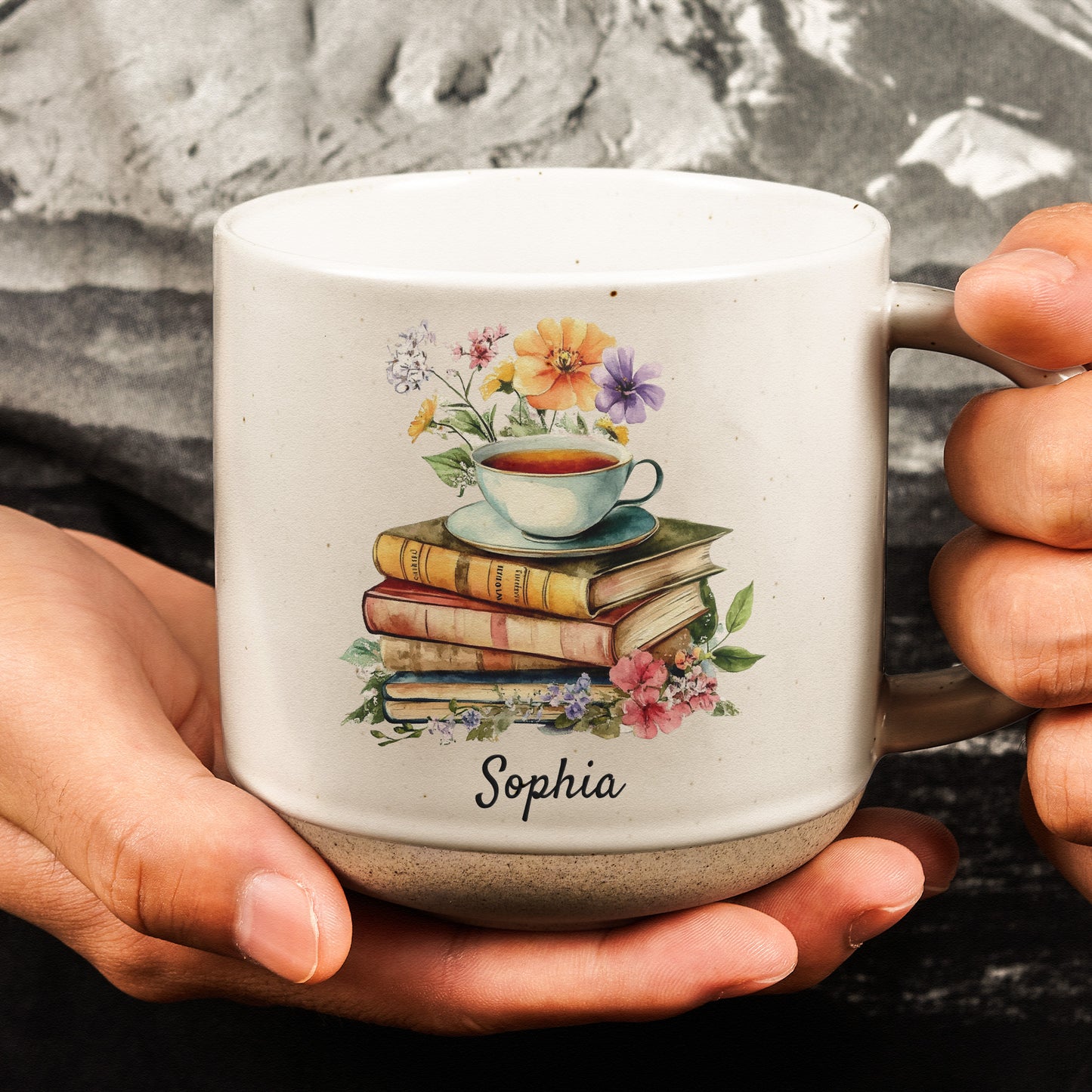 Just A Girl Who Loves Books And Coffee - Personalized Pottery Mug