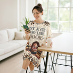 Just A Girl Who Loves Books Lover Gift Custom Name - Personalized Sleep Tee