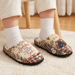 Just A Girl Who Loves Books Bookish Reader Bookworm Gift For Her - Personalized Slippers