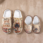 Just A Girl Who Loves Books Bookish Reader Bookworm Gift For Her - Personalized Slippers