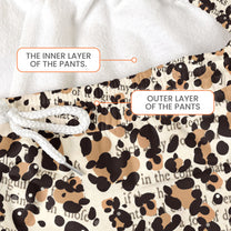 Just A Girl Who Loves Books Leopard Style - Personalized Sweatpants