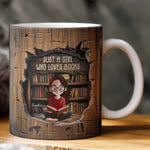 Just A Girl Who Loves Books - New Version - Personalized Mug