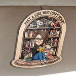 Just A Girl Who Loves Books - Personalized Acrylic Visor Clip