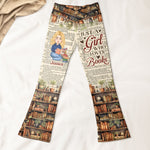 Just A Girl Who Loves Books - Personalized Flare Leggings