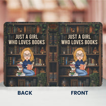 Just A Girl Who Loves Books - Personalized Kindle Paperwhite Case With Stand