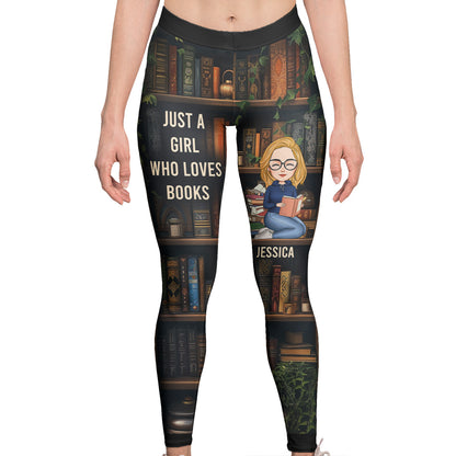 Just A Girl Who Loves Books - Personalized Leggings