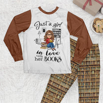 Just A Girl Who Loves Books - Personalized Pajama Set