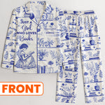 Just A Girl Who Loves Books - Personalized Satin Pajama Set