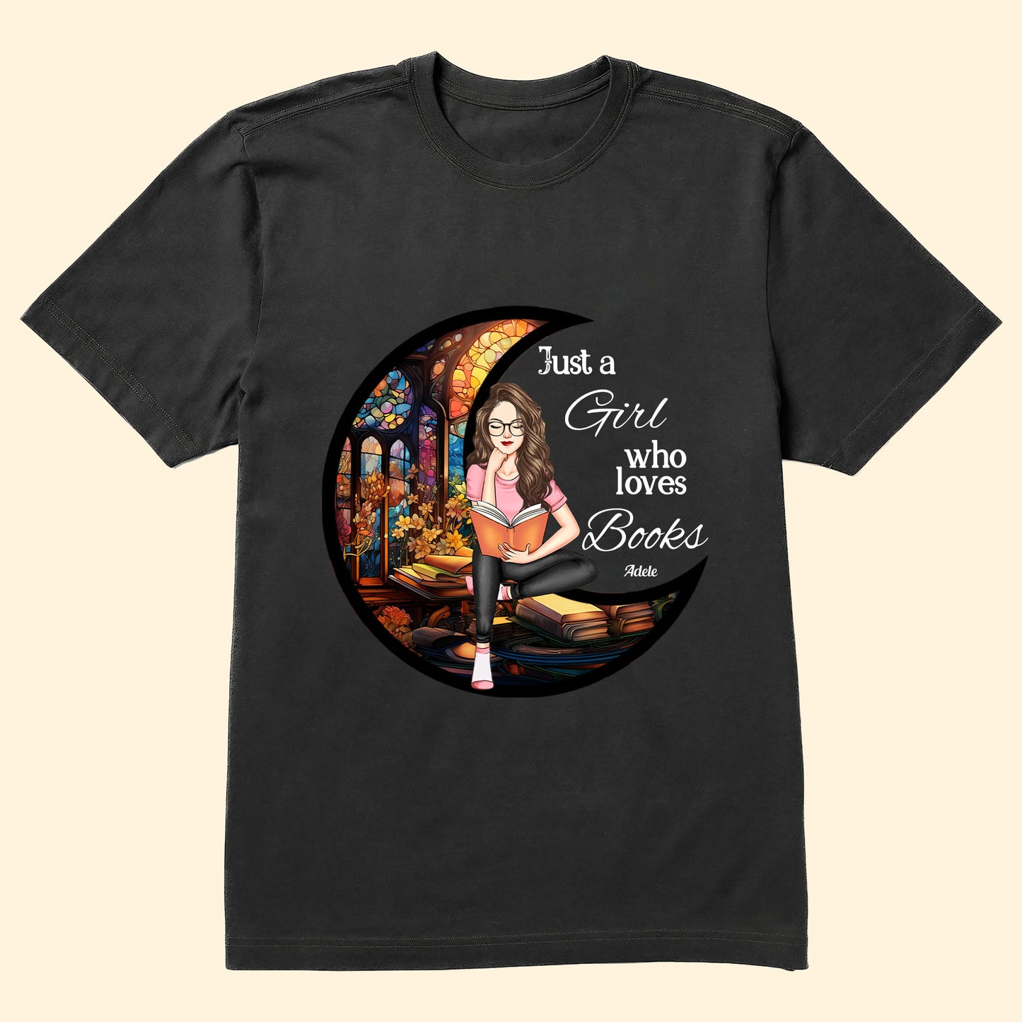 Just A Girl Who Loves Books - Personalized Shirt