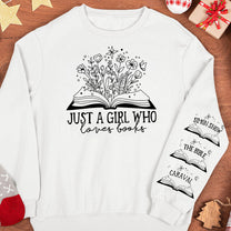 Just A Girl Who Loves Books - Personalized Sweatshirt