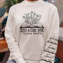 Just A Girl Who Loves Books - Personalized Sweatshirt