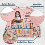 Just A Girl Who Loves Books - Personalized Ugly Sweater - Gift For Daughter
