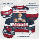 Just A Girl Who Loves Reading Bible - Personalized Ugly Sweater