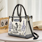 Just A Girl Who Loves Books Regency Lavender - Personalized Leather Bag