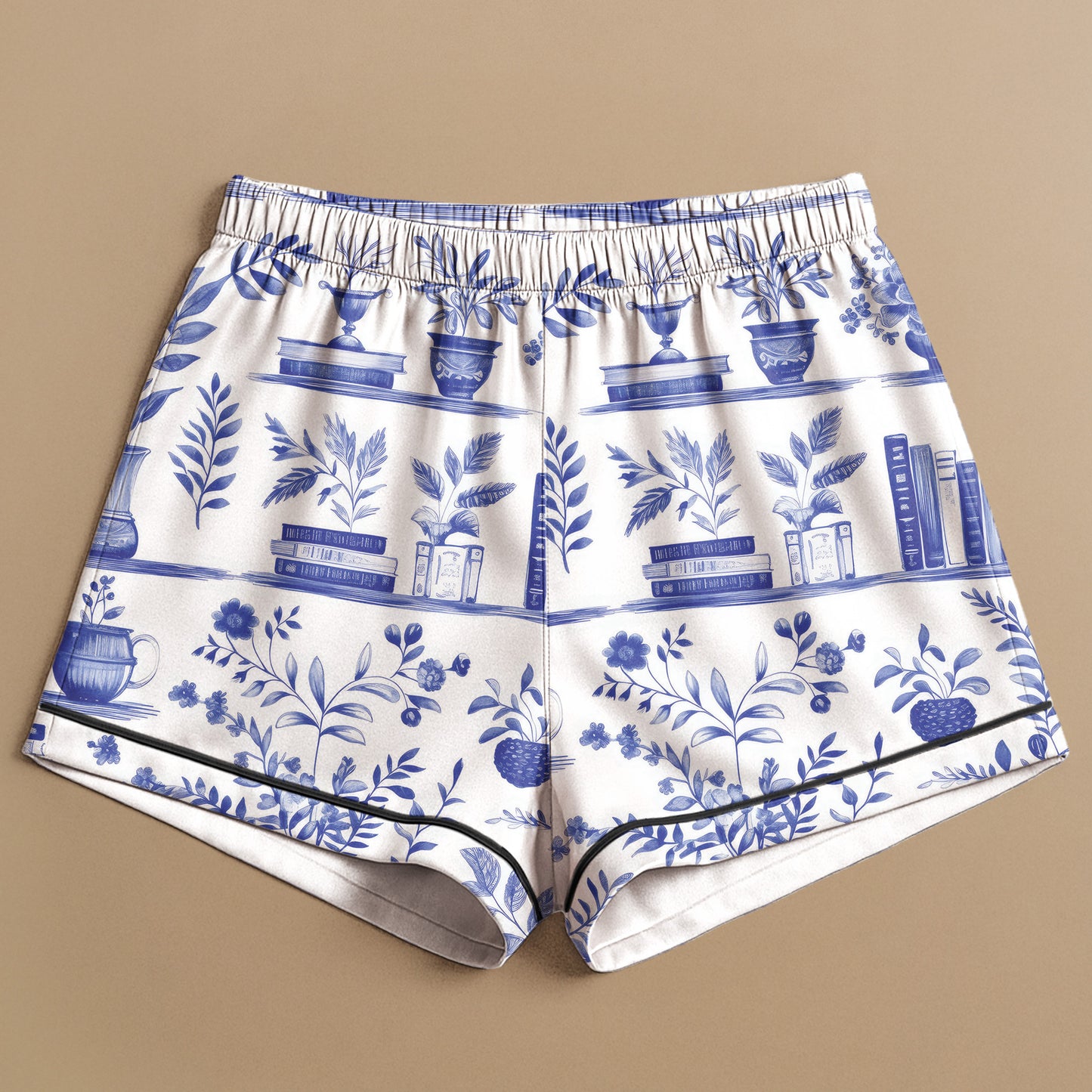 Just A Girl Who Loves Books Toile De Jouy - Personalized Satin Pajama Set