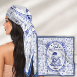 Just A Girl Who Loves Books Toile De Jouy - Personalized Satin Scarf