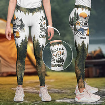 Just A Girl Who Loves Camping - Personalized Leggings