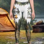 Just A Girl Who Loves Camping - Personalized Leggings