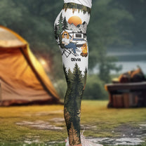 Just A Girl Who Loves Camping - Personalized Leggings