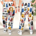 Just A Girl Who Loves Cats - Personalized Sweatpants