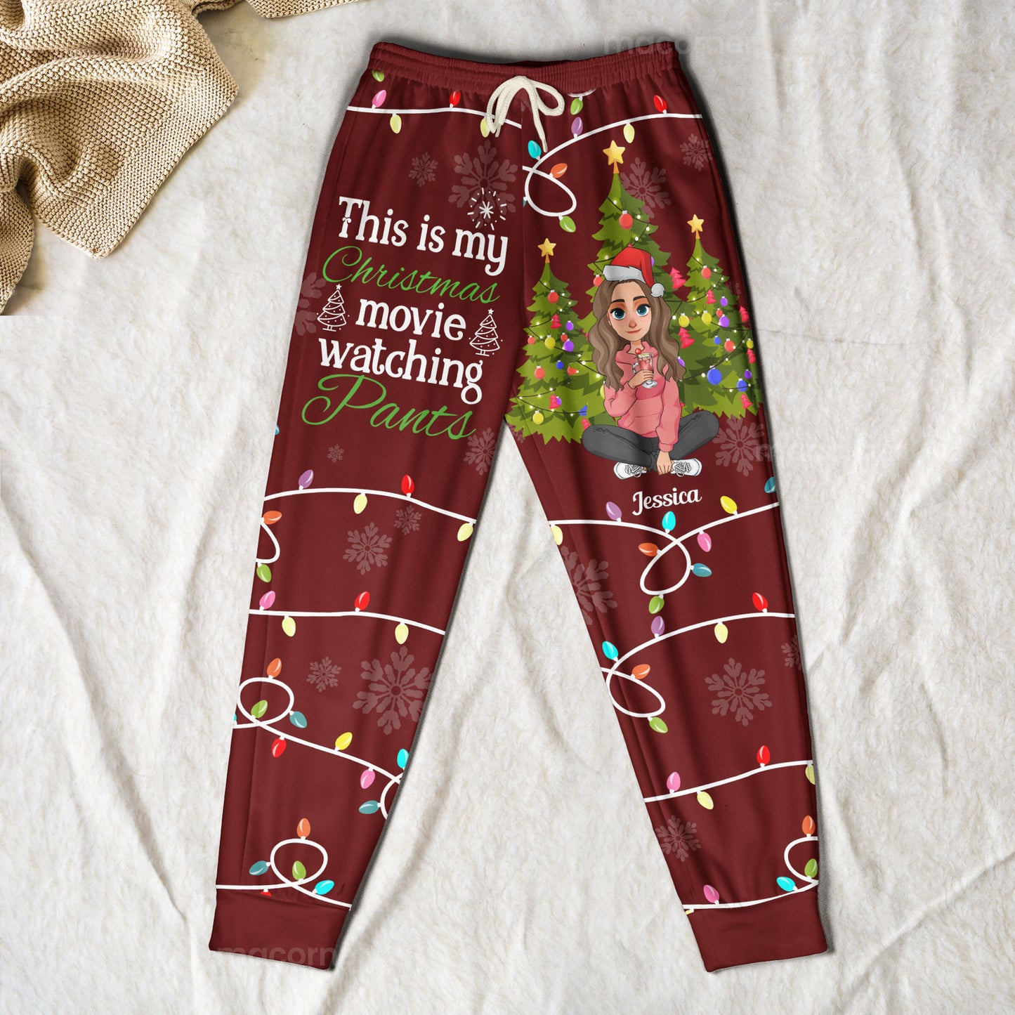 Just A Girl Who Loves Christmas - Personalized Sweatpants