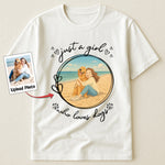 Just A Girl Who Loves Dogs Cartoon Version - Personalized Photo Shirt