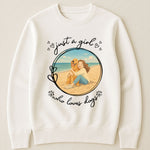 Just A Girl Who Loves Dogs Cartoon Version - Personalized Photo Shirt