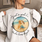 Just A Girl Who Loves Dogs Cartoon Version - Personalized Photo Shirt