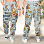Just A Girl Who Loves Dogs - Personalized Sweatpants
