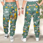 Just A Girl Who Loves Heifers - Personalized Sweatpants
