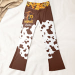 Just A Girl Who Loves Highland Cows - Personalized Flare Leggings