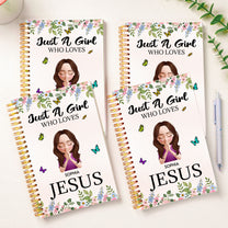 Just A Girl Who Loves Jesus Christian Gift - Personalized Prayer Journal
