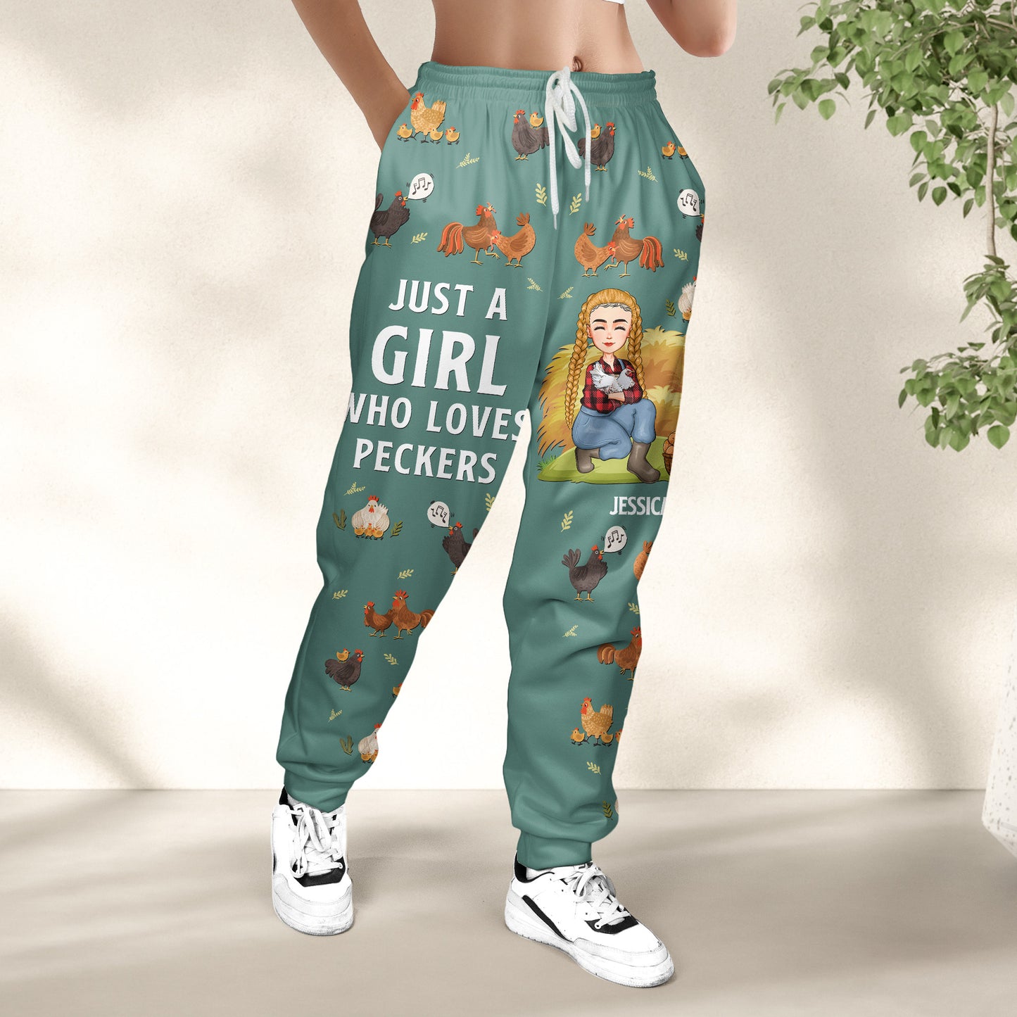 Just A Girl Who Loves Peckers - Personalized Sweatpants