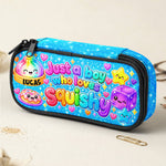 Just A Girl Who Loves Squishy Gift For Squishy Hunter - Personalized Pencil Case