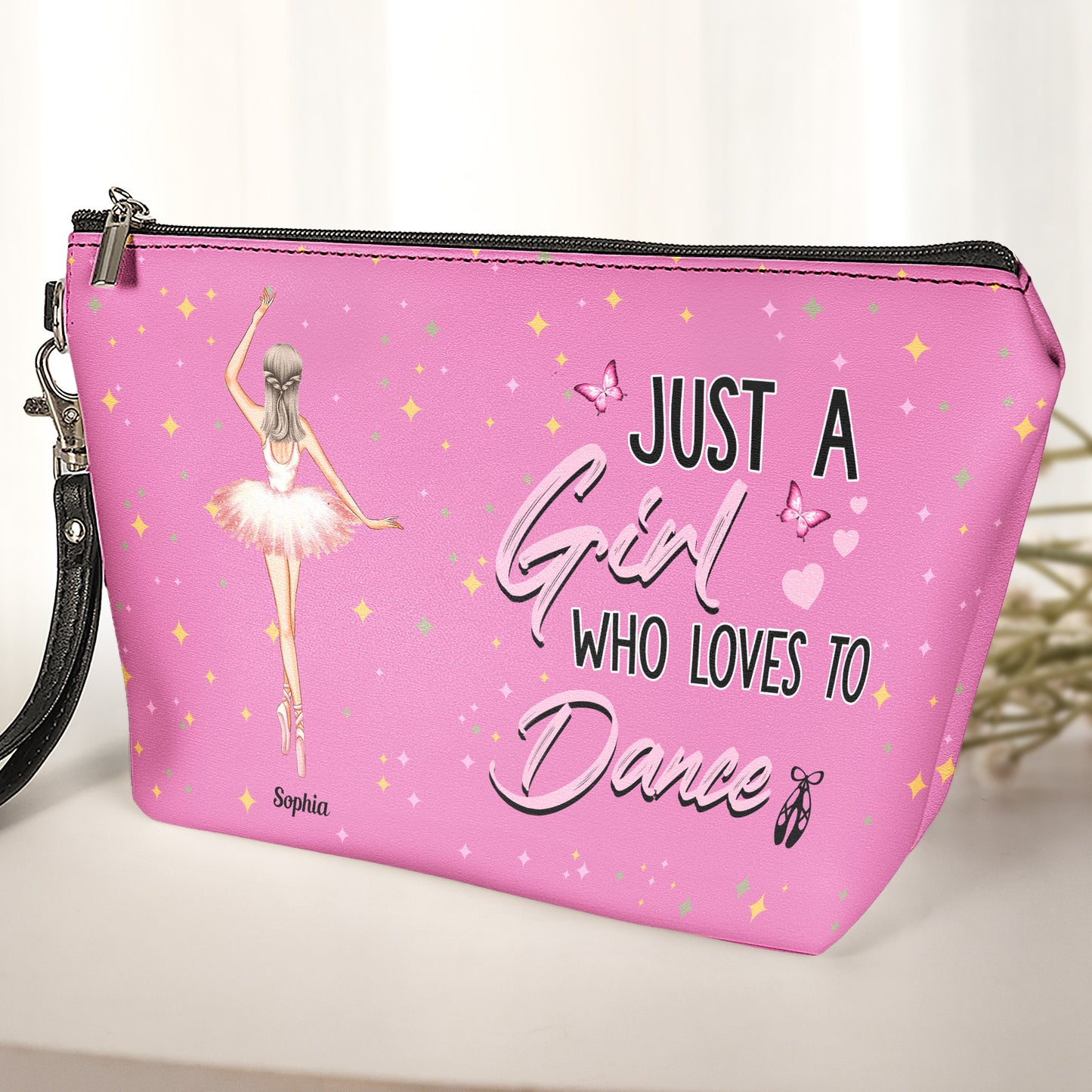 Just A Girl Who Loves To Dance - Personalized Cosmetic Bag