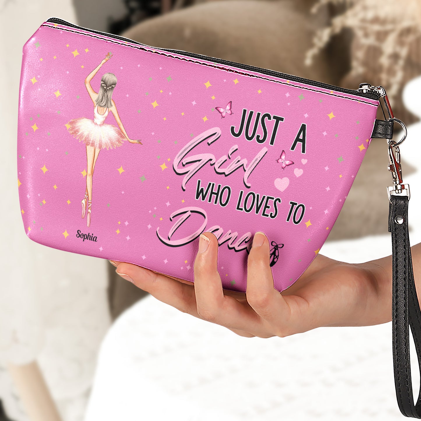 Just A Girl Who Loves To Dance - Personalized Cosmetic Bag