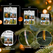 Just A Girl Who Loves Traveling - Personalized Acrylic Photo Ornament