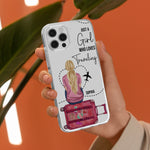 Just A Girl Who Loves Traveling - Personalized Clear Phone Case