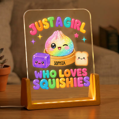 Just A Kid Who Loves Squishies - Personalized Night Light