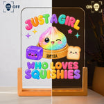 Just A Kid Who Loves Squishies - Personalized Night Light
