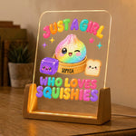 Just A Kid Who Loves Squishies - Personalized Night Light