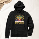 Just A Mom Out There Trying Not To Raise Assholes - Personalized Shirt